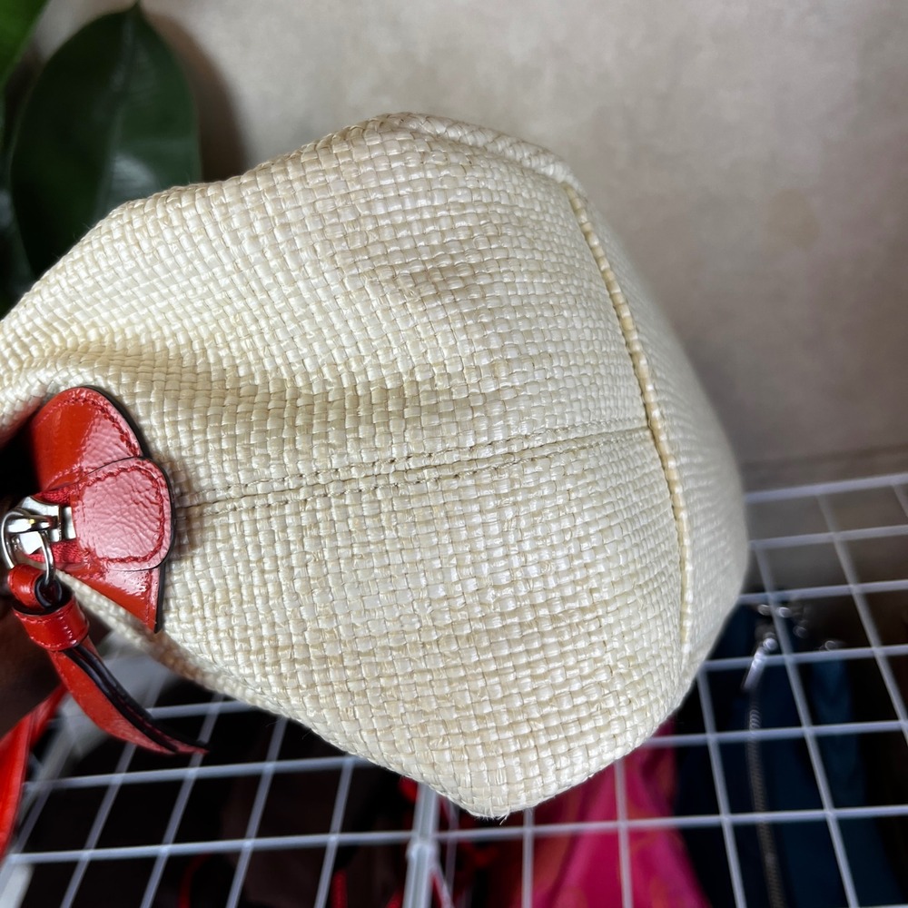 ♡ Coach Y2K Lexi Straw Tote Colorful Butterfly Appliqué Shoulder Bag ♡ - Picture 15 of 15